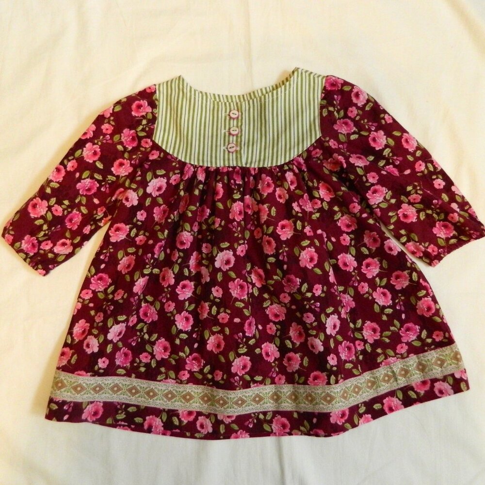Matilda Jane Platinum Christmas Templeton Tunic Top size 4